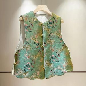 Áo Gile (马甲) Cao Cấp Hoa Văn Thêu Tinh Xảo