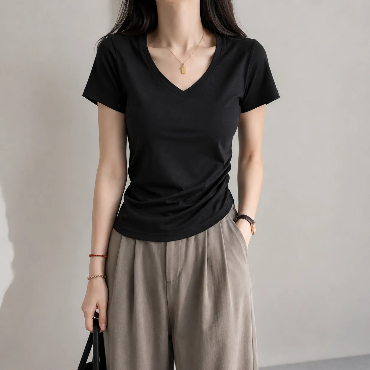 Áo thun ôm body ngắn tay nữ Xing Store