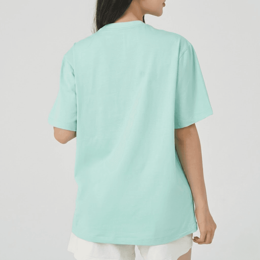Áo phông nữ trơn cổ tròn chất liệu cotton mềm mại dễ chịu