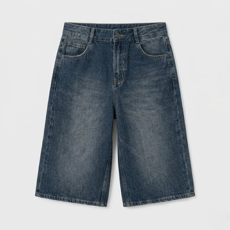 quần jeans nữ lửng xanh Đậm dáng rộng basic, tinh tế quần jeans nữ lửng xanh Đậm dáng rộng basic, tinh tế