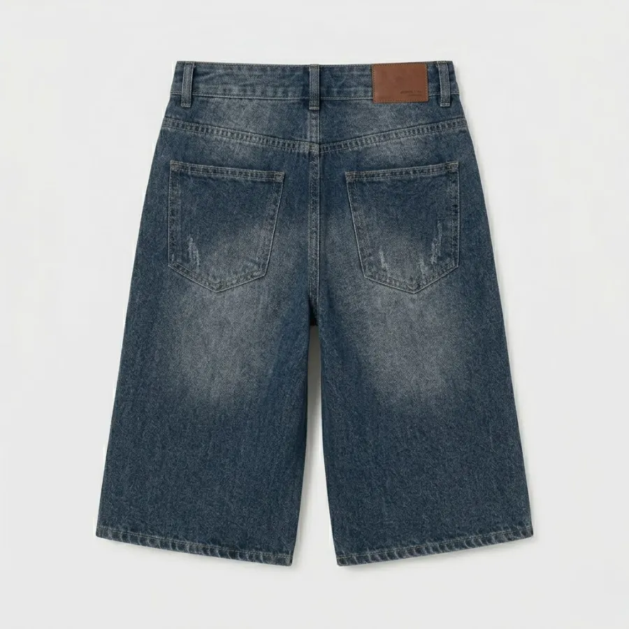 quần jeans nữ lửng xanh Đậm dáng rộng basic, tinh tế quần jeans nữ lửng xanh Đậm dáng rộng basic, tinh tế