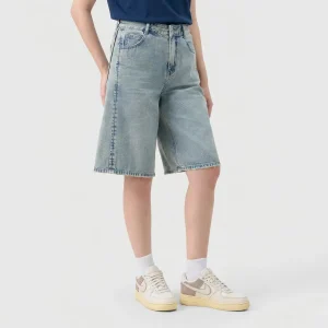 quần jeans nữ ngố Ống rộng dáng suông cổ Điển, vintage