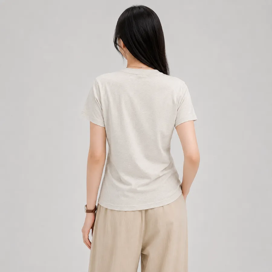 Áo Thun Ôm Body Ngắn Tay Nữ – Thiết Kế Thanh Lịch Sang Trọng Dễ Phối Đồ - Ảnh 2