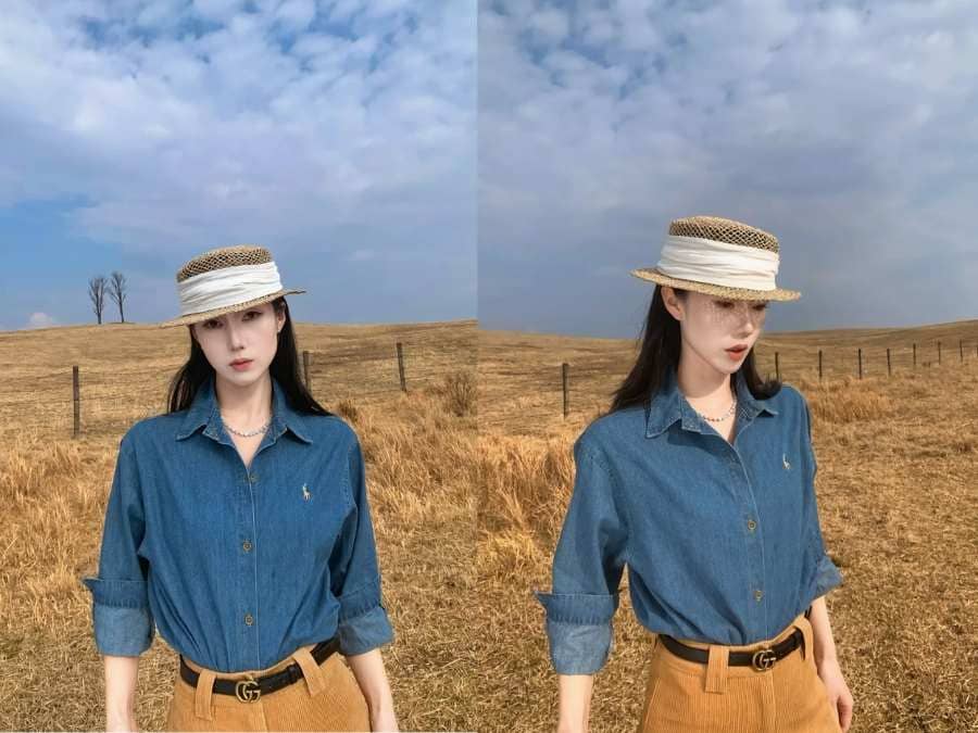 Các kiểu áo sơ mi tay dài nữ