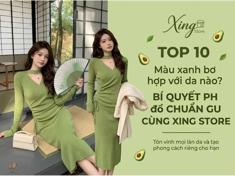 Phối đồ cùng màu xanh bơ